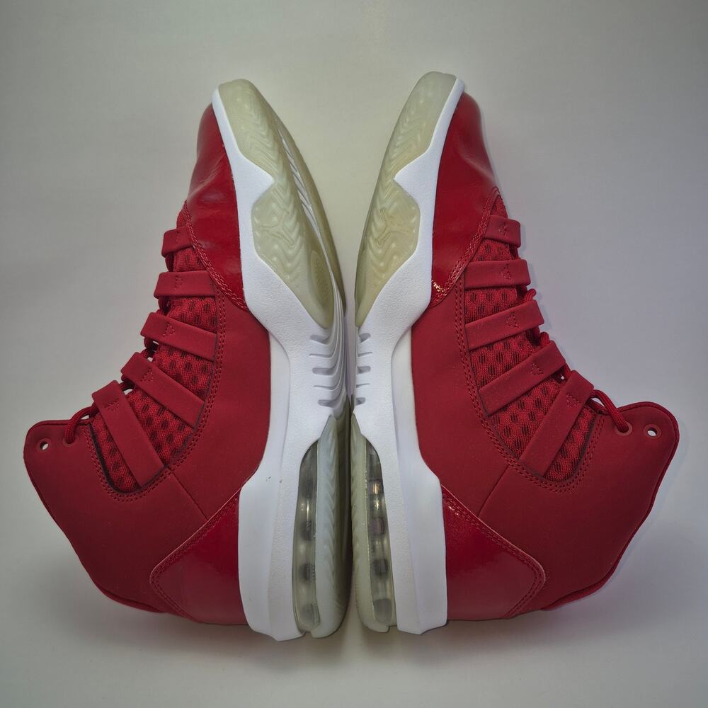 JORDAN "Max Aura" Red Basketball Shoes Mens Size 7.5 - Picture 7 of 12